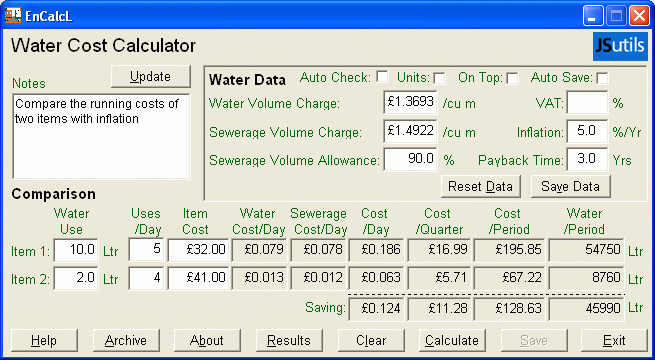 EnCalcL Screenshot